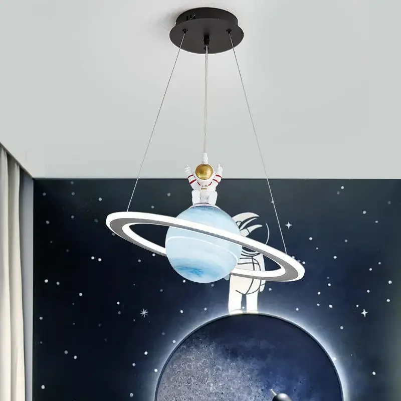 新しい子供用プラネットシャンデリア男の子の部屋リビングアクリ - Hanging Moon Lamp のレビューと価格