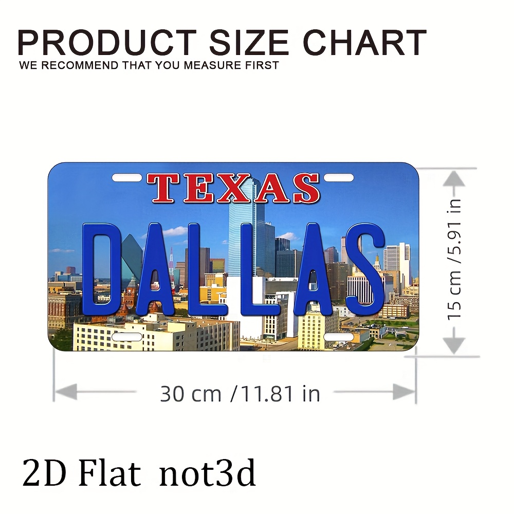 2Dフラット、1枚入りヴィンテージテキサスダラスメタルウォー - Home Decor Dallas のレビューと価格