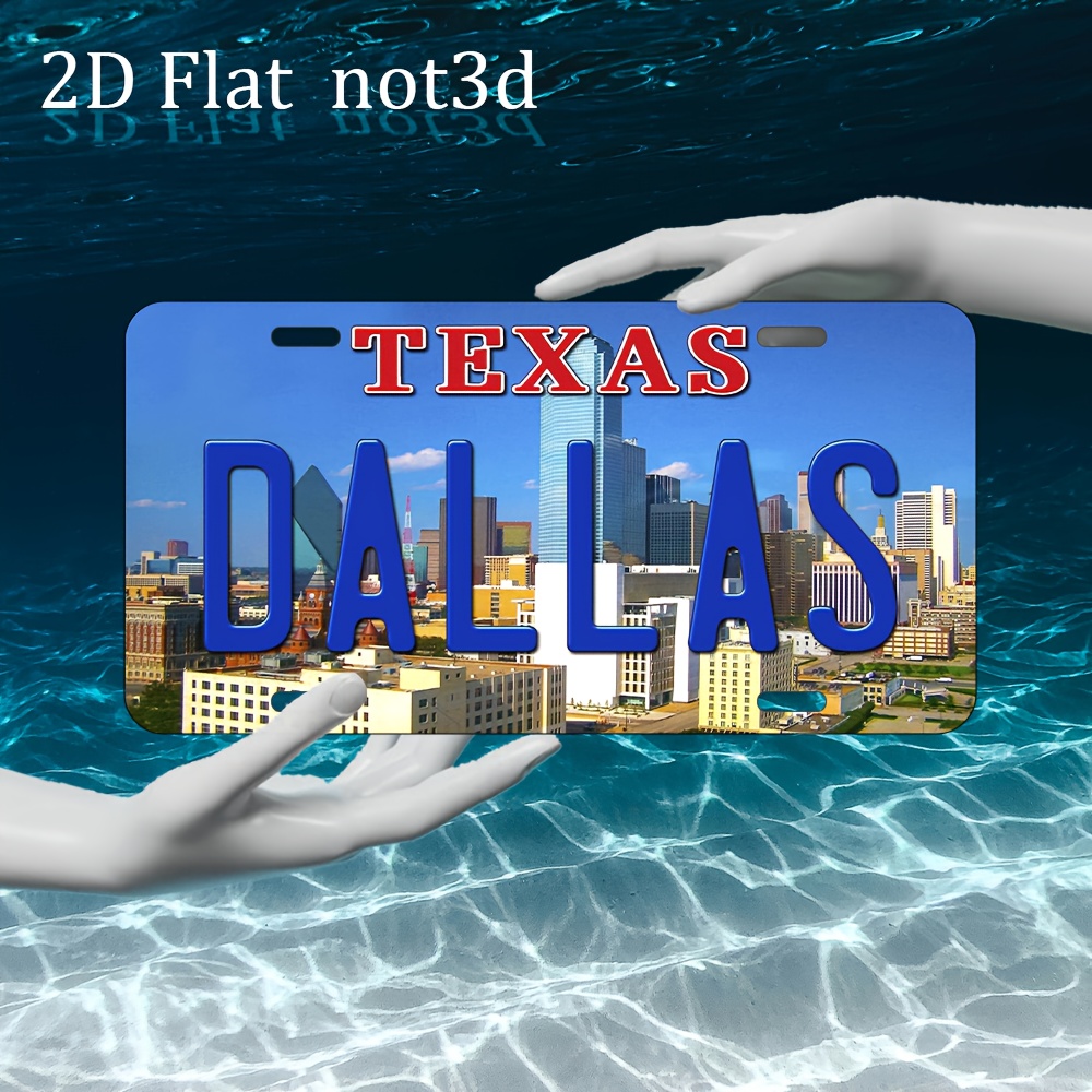 2Dフラット、1枚入りヴィンテージテキサスダラスメタルウォー - Home Decor Dallas のレビューと価格