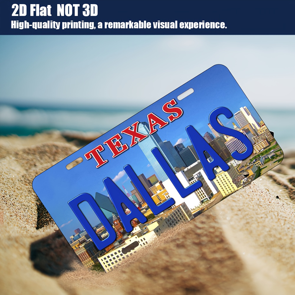 2Dフラット、1枚入りヴィンテージテキサスダラスメタルウォー - Home Decor Dallas のレビューと価格